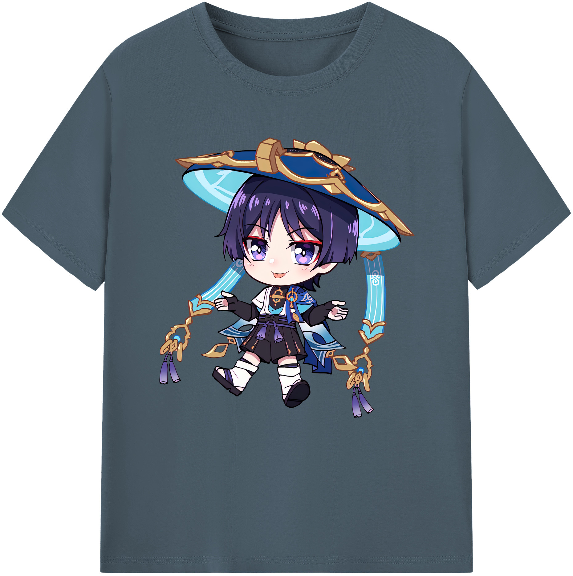 げんし神 さんペい genshin Sanpei 綿100％半袖Tシャツ（フロントプリント）